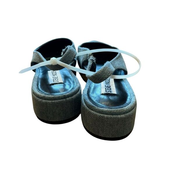 Revolve Steve Madden Coralyn Denim Jean Slingback Pointed Toe Flat NWOT - Picture 7 of 10